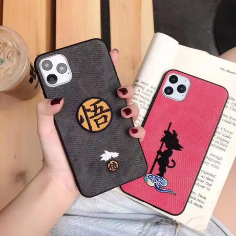 Kawaii Cartoon Iphone13 Mobile Phone Case Son Goku Huawei Mate40 Soft Shell Iphone 14 Dragon Ball Cute Mobile Phone Case