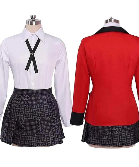 Yumeko Jabami Cosplay Costume School Uniforms Jabami Yumeko Outfits Full Set with Stockings Girl JK School Uniform For Comic Con