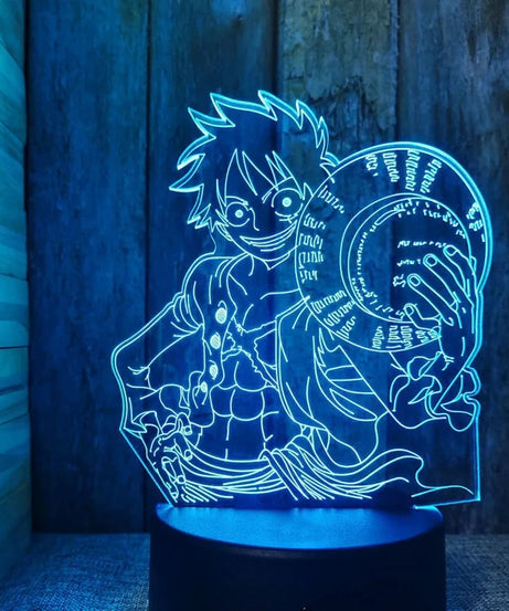 One Piece Animation Peripheral Luffy Zoro Escartoon Kawaii LED Night Light Desktop Personalized Creative Ornament Birthday Gift