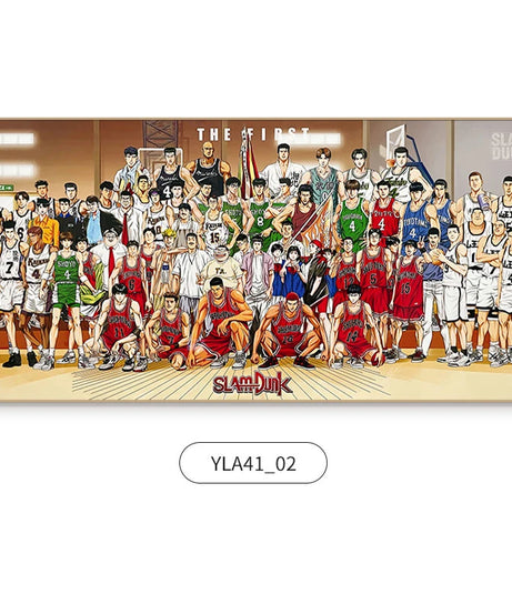 Slam Dunk Wall Art – Sakura Path Anime Mural for Bedroom or Living Room