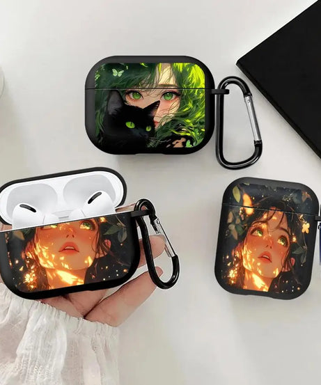 Earphone Cases Cover Case For Airpods Pro3 3 Pro 1 2 Pro2 4 Dreamy Forest Gril
