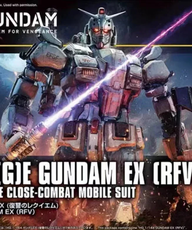 Stock HG 1/144 Original box RX-78 G E GUNDAM EX  RFV Aninm full Action Assembly Figure Model Toy Gifts for KIDSSOLDIER
