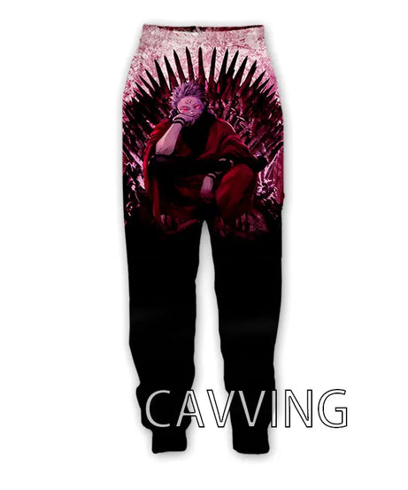 New Fashion 3D Print Anime Jujutsu Kaisen Casual Pant Sport Sweatpants Straight Pants Jogging Pants Trousers for Women/Men