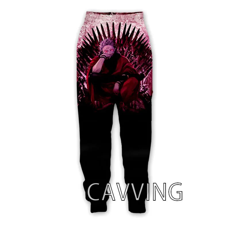 New Fashion 3D Print Anime Jujutsu Kaisen Casual Pant Sport Sweatpants Straight Pants Jogging Pants Trousers for Women/Men