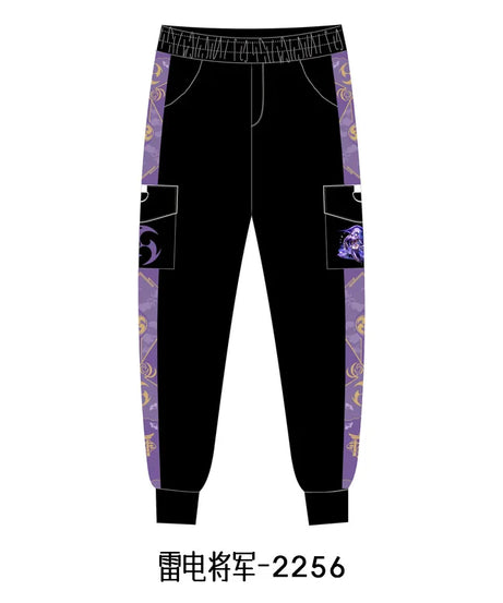 New Genshin Impact Cyno Xiao Zhongli Hu Tao Wanderer Kaedehara Kazuha Cosplay Costume Jogger Trouser Sport Gym Pants Tracksuit