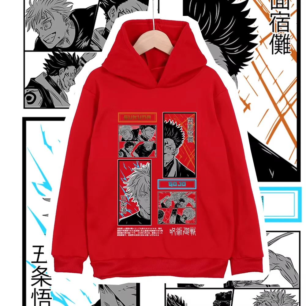 Jujutsu Kaisen Gojo Satoru Graphic Hoodie – Boys & Girls Casual Pullover Top 6