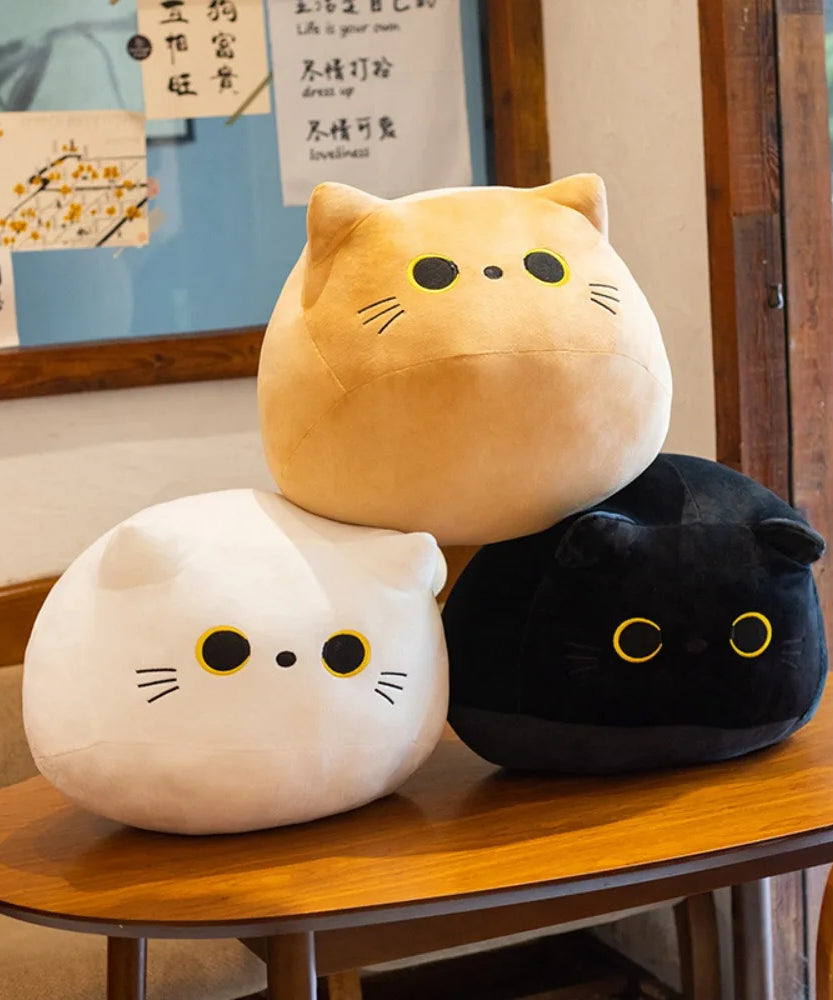 10/30CM Cat Doll Small Pendant Cuddly Pillow Cushion Ins Black Cat Plush Toy Doll for Girl Gift Plushie Stuffed Toys