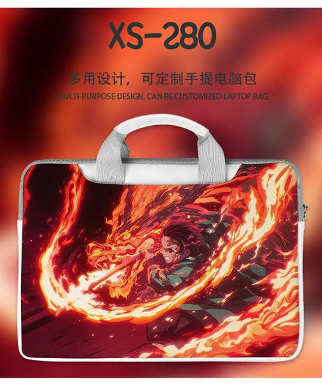 Demon Slayer Nezuko Tanjiro Notebook Laptop Bag Can Be Worn on One Shoulder As A Suitcase 12-16 Inches Anime Universal
