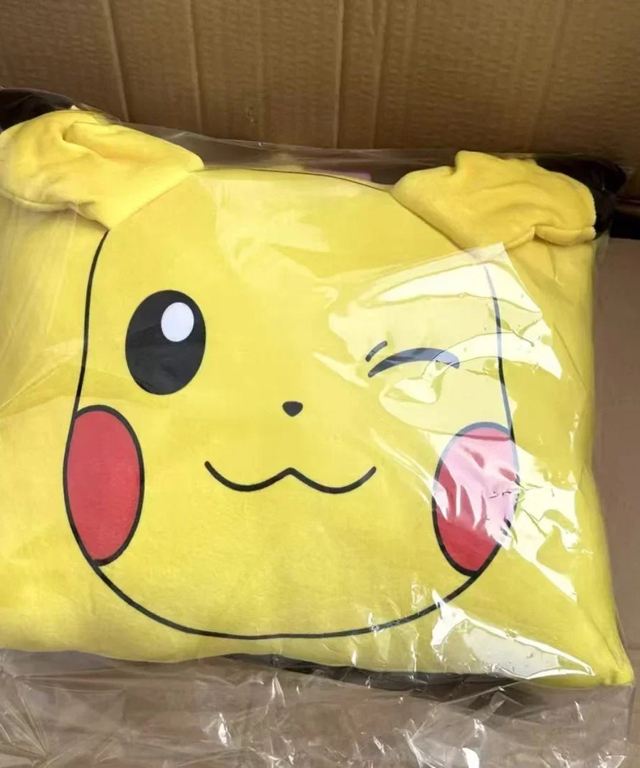 Pokémon Pikachu & Eevee Plush Pillow Cover – Cute Anime Cushion for Home & Office