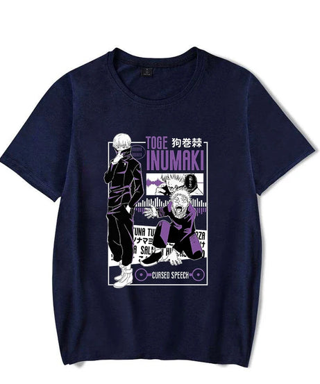 Hot Anime Inumaki Toge Graphic Short Sleeve T-Shirts For Women Men Shirts Loose T-Shirt Casual Summer T-Shirts Plus Size Tops