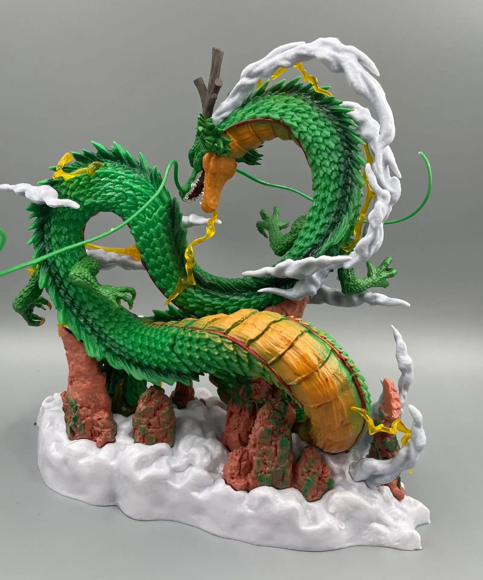 24cm Dragon Ball Anime Figure Shenron Figure Goku And Shenron Figurine Model Pvc Statue Doll Collection Room Toy Gifts