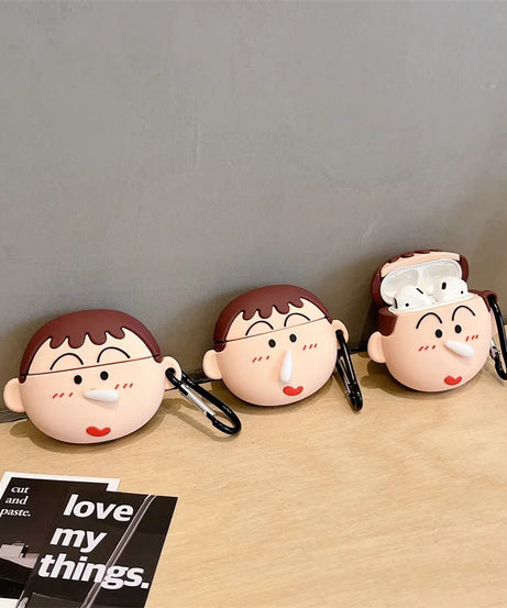 Cute 3D anime Snot Boy For Airpods Pro 2 Case,Soft Bluetooth Protective Earphone Cover For Airpods Pro Case For Boys Men