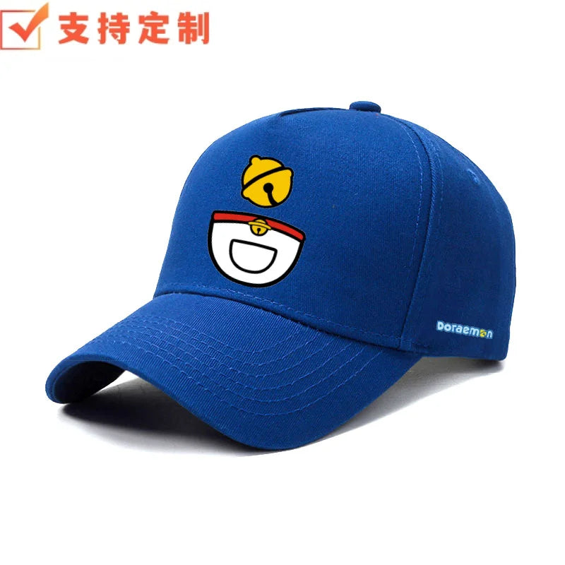 Doraemon machine cat little ding-dong anime outdoor leisure baseball cap sports sunshade sunscreen duckbill hat for men