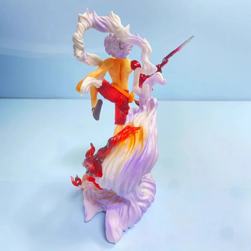 One Piece Onigashima Nika Luffy Action Figure 3 Interchangeable Hand Forms Anime Model Toy Exquisite Pvc Statue Deco Fans Gift