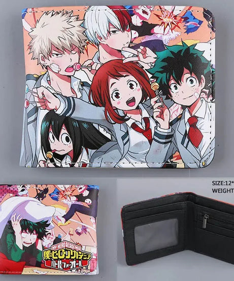 My Hero Academia Todoroki Shoto Men's Anime Wallet Midoriya Izuku PU Leather Purse