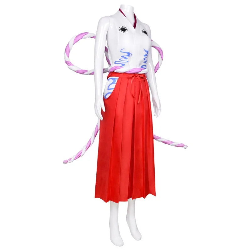 One Piece Yamato (Wano) Cosplay Kimono — with Wig & Horns 3