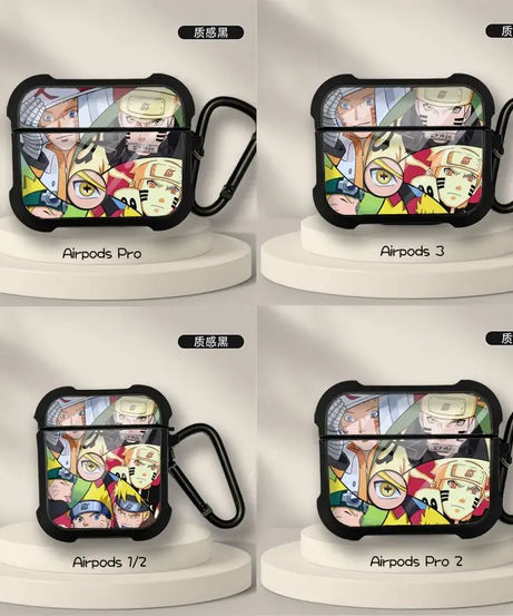 New Anime Naruto Sasuke Obito Protective Case for AirPods 3 for Airpods Pro 1 2 Wireless Bluetooth Headphone Case Christmas Gift