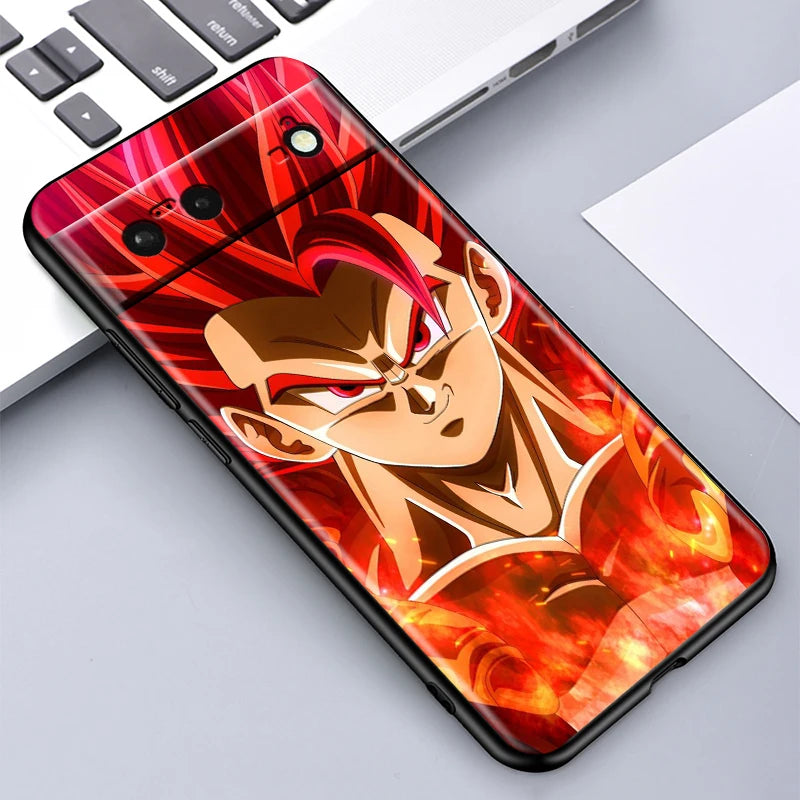 Dragon Ball Z Shockproof Silicone Case – Google Pixel 4 to 9 Series