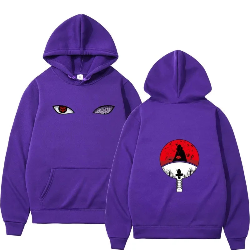 Anime Naruto Itachi Uchiha Graphic Hoodie – Akatsuki Casual Sweatshirt for Adults & Kids 2