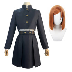 Anime Jujutsu Kaisen Nobara Kugisaki Cosplay Costume – Uniform & Wig Set