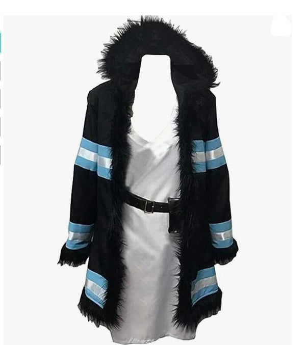 Fire Force Princess Hibana Cosplay Costume — Coat & Dress