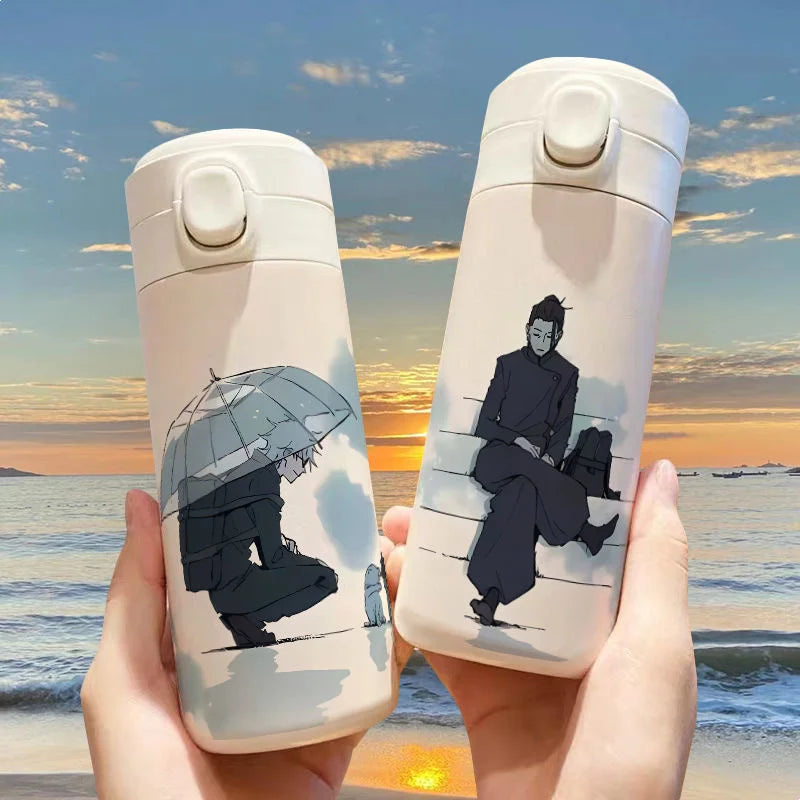 Gojo Satoru Jujutsu Kaisen Thermos Bottle – Anime Stainless Steel Water Cup