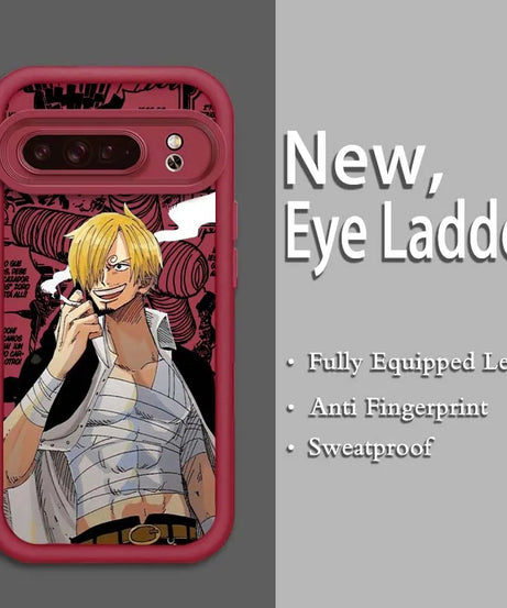 One Piece Eye Ladder Case – Shockproof Soft TPU Cover for Google Pixel 9–7A Pro/XL 5G