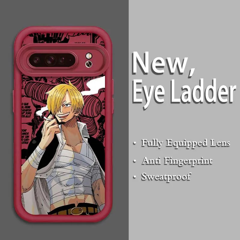 One Piece Eye Ladder Case – Shockproof Soft TPU Cover for Google Pixel 9–7A Pro/XL 5G