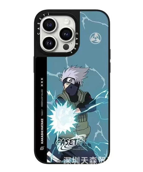 One Piece x Naruto Mirror Phone Case – Anti-Fall Collection for iPhone 16 Pro Max