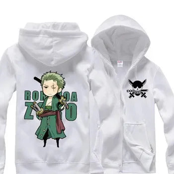 One Piece Anime Women Zip Up Hoodie Jacket Spring Autumn 2New Fashion Mens Sweatshirt Couple Promozed Clothes Coats