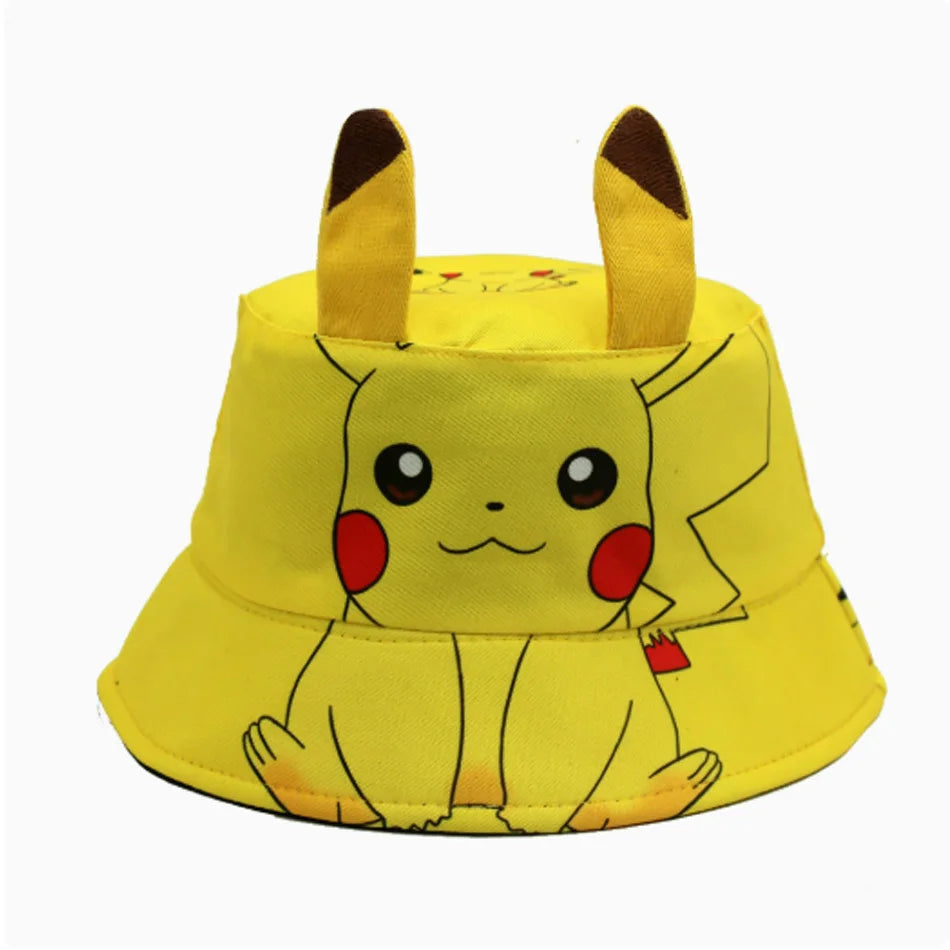 Pokémon Pikachu Kids Fisherman's Bucket Hat & Baseball Cap – Cute Anime Sun Hat for Boys & Girls 7