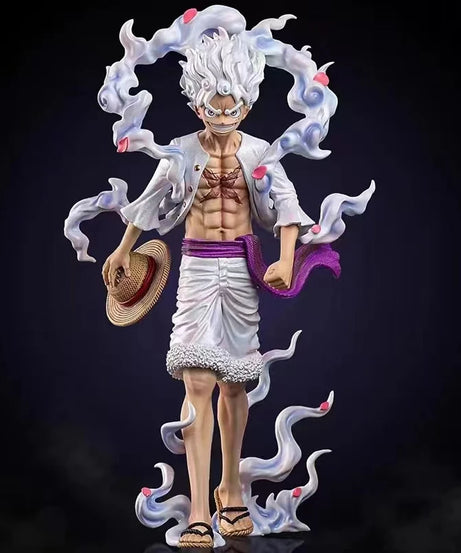 23cm One Piece Anime Pop Monkey D Luffy Action Figure Anniversary Model Gear 5 Nika Luffy Pvc Statue Doll Collection Toys