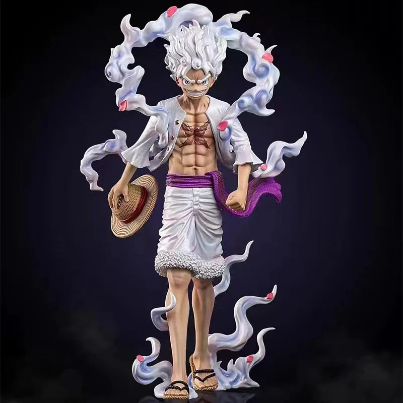 23cm One Piece Anime Pop Monkey D Luffy Action Figure Anniversary Model Gear 5 Nika Luffy Pvc Statue Doll Collection Toys