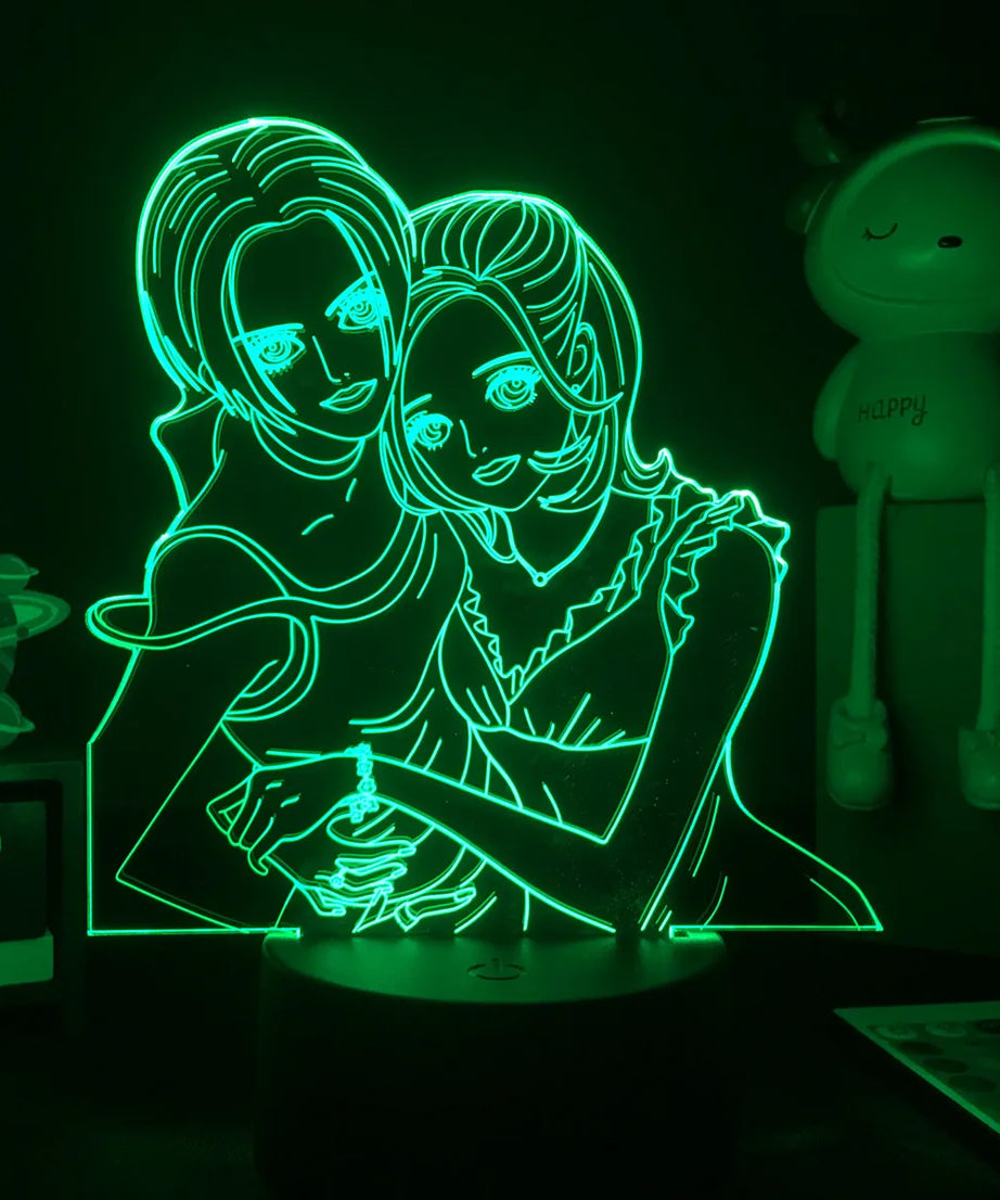 Anime Nana 3D LED Nightlight for Bedroom Decor Table Lamp Nana Osaki Figure Kids Child Girls Light Manga
