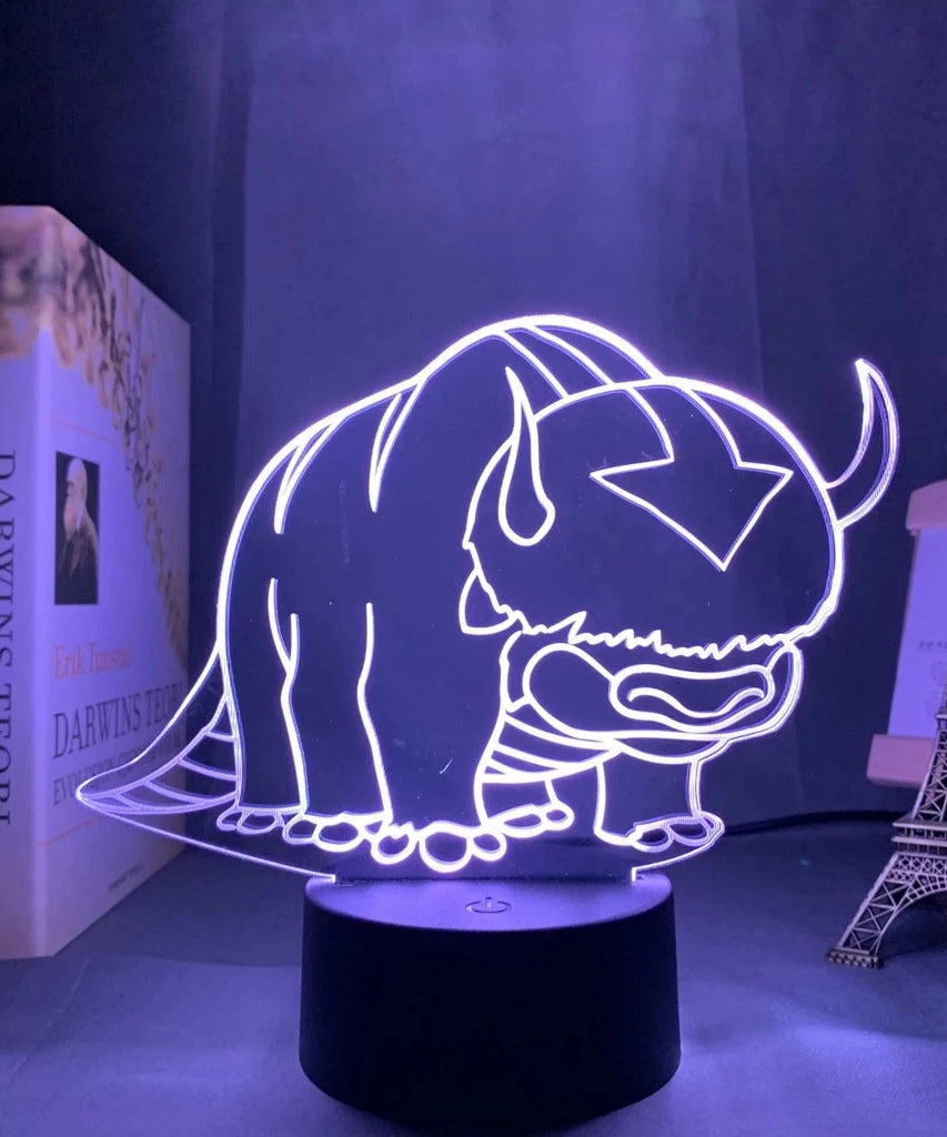 Anime Avatar The Last Airbender  3D LED Lamp Aang Zuko Iroh Toph Beifong Suki Figure Nightlight  for Kids Child Bedroom Decor