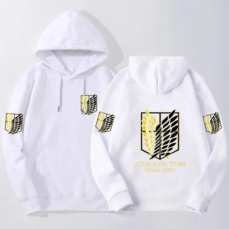 Attack on Titan Scout Regiment Crewneck Sweatshirt – Premium Anime Harajuku Pullover for Men & Women 4