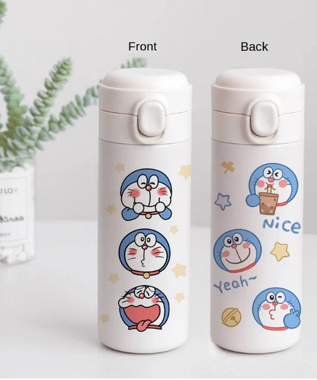 Doraemon Stainless Steel Thermos Mug – 400ml Insulated Cartoon Water Bottle