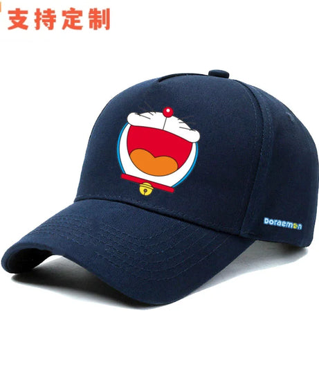Doraemon machine cat little ding-dong anime outdoor leisure baseball cap sports sunshade sunscreen duckbill hat for men