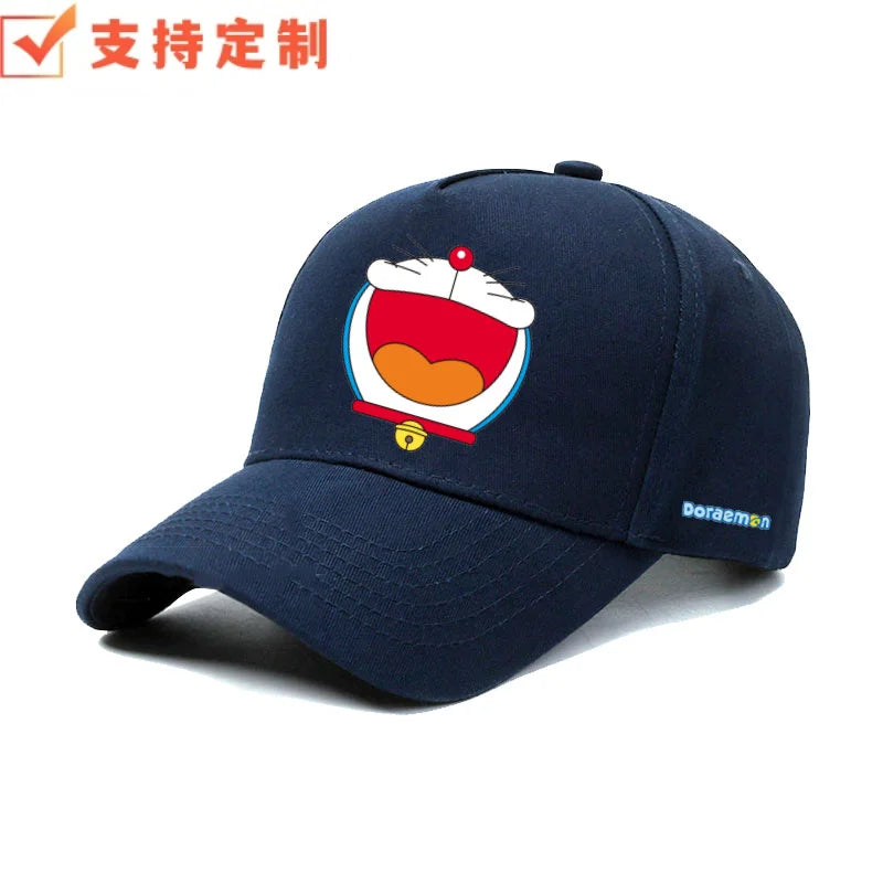 Doraemon machine cat little ding-dong anime outdoor leisure baseball cap sports sunshade sunscreen duckbill hat for men