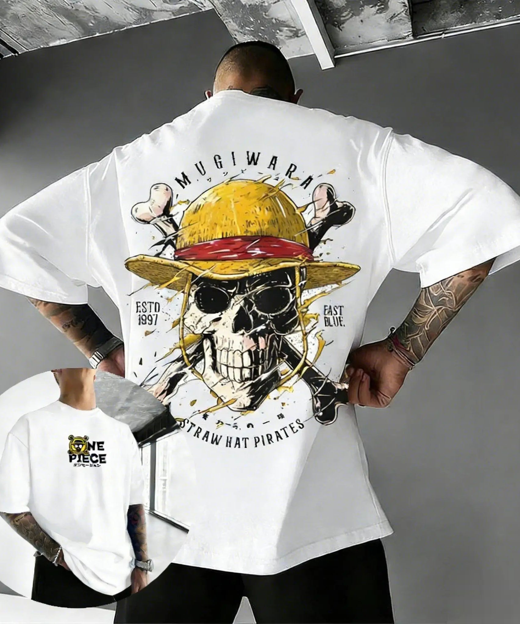 Unisex Oversize One Piece Skull Anime T Shirt Men Women Cotton Streetwear Casual Short Sleeve Top Graphic Tee Trendy 2026 Summer