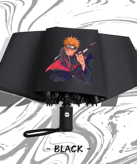 Naruto anime peripheral automatic umbrella Naruto Namikaze Minato Uchiha Itachi Kakashi Haruno Sakura sunshade umbrella gift