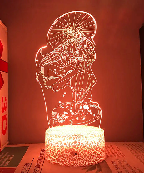 Heaven Official's Blessing Tgcf Hua Cheng Anime Figure Night Lights Manga San Lang Acrylic Stands Led Lamp Bedroom Decor Gift