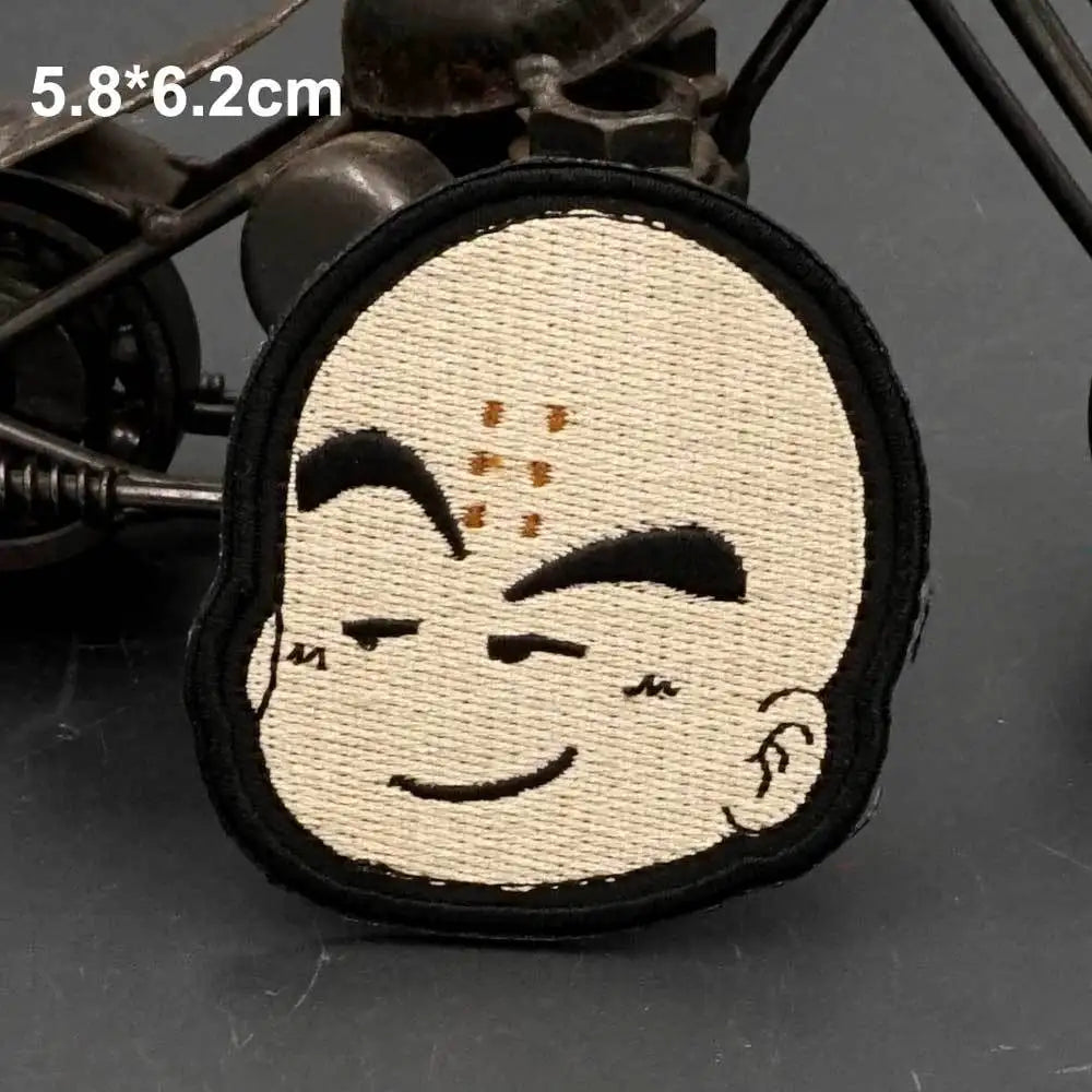Dragon Ball Animation Peripherals Creative Kawaii Son Goku Vegeta Majin Buu Clothes Patches Embroidered Velcro Badges