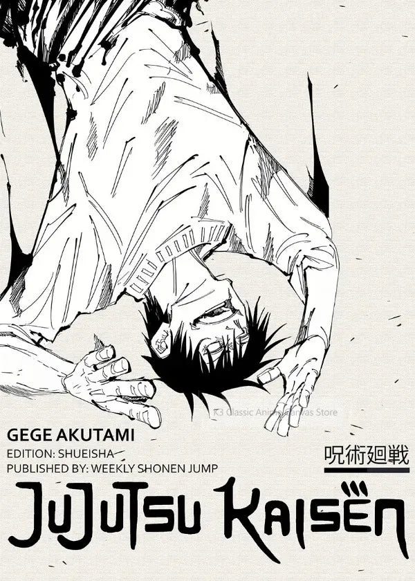 Popular Anime Posters Vagabond Jujutsu Kaisen Artwork Home Decor Minimalist Aesthetic Art Gift for Fan Canvas Painting