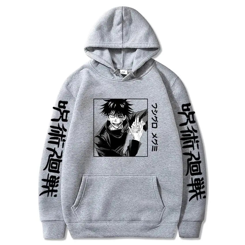 Anime Jujutsu Kaisen Fushiguro Megumi Hoodie – Unisex Graphic Harajuku Sweatshirt 6