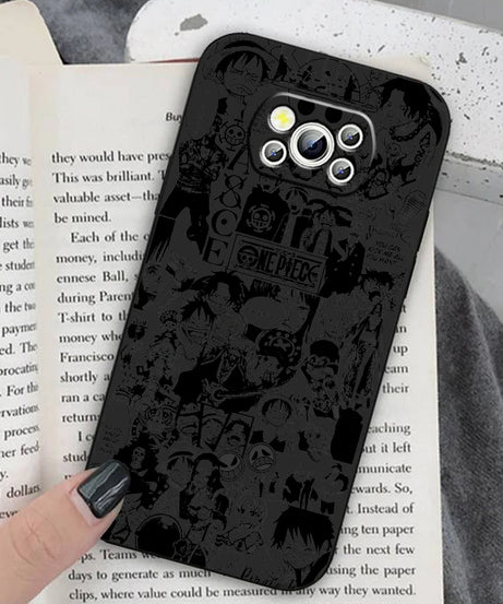 Anime Art One Piece Luffy For Xiaomi Mi Poco F5 F4 F3 X6 X5 X4 X3 M6 M5 M5S M4 M3 C65 Pro GT NFC 5G Black Back Phone Case