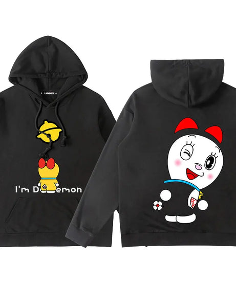 Doraemon Anime Hoodie – Cute Couple & Teen Pullover Jacket