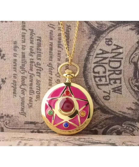 Sailor Moon Moon Prism Pocket Watch Second Generation Lifewith sailor moon Card Captor Sakura accessories holiday gift
