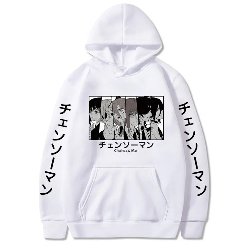 Chainsaw Man Denji & Power Manga Graphic Hoodie Harajuku Streetwear 2