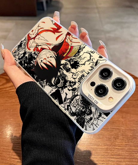 One Piece Logo iPhone 15 14 13 12 11 8 7 XS XR X Pro Max Plus  Case - Silver/Colorful